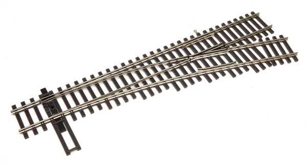 948-10014, Walthers Track - Code 100 Nickel Silver DCC-Friendly #4 Turnout - HO scale