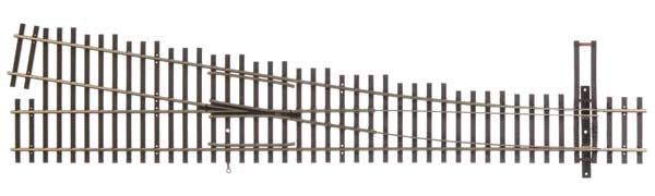 948-70018, Walthers Track - Code 70 Nickel Silver DCC Friendly Number 6 Turnout - HO scale