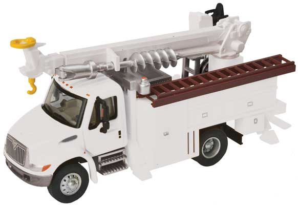 949-11734, Walthers SceneMaster - International(R) 4300 Utility Truck w/Drill - Assembled - HO scale