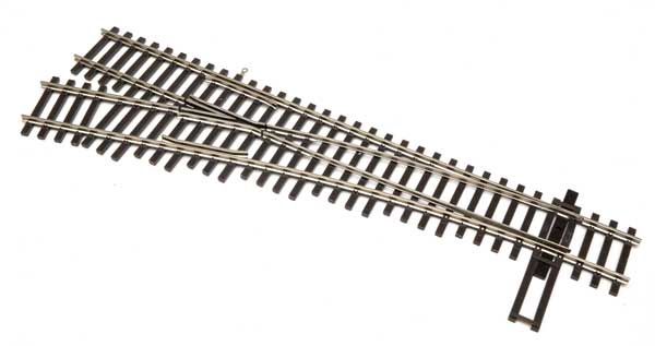 948-10013, Walthers Track - Code 100 Nickel Silver DCC-Friendly #4 Turnout - HO scale