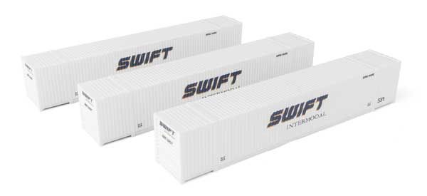 949-18505, Walthers SceneMaster - 53' Singamas Corrugated Side Container - 3-Pack - HO scale