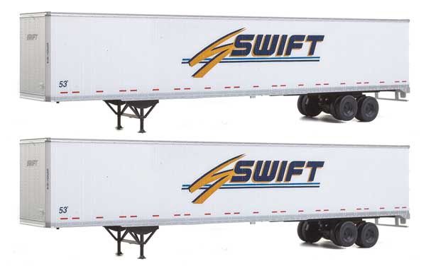949-2457, Walthers SceneMaster - 53' Stoughton Trailer 2-Pack - Assembled - HO scale