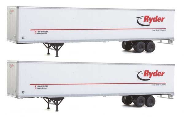949-2455, Walthers SceneMaster - 53' Stoughton Trailer 2-Pack - Assembled - HO scale