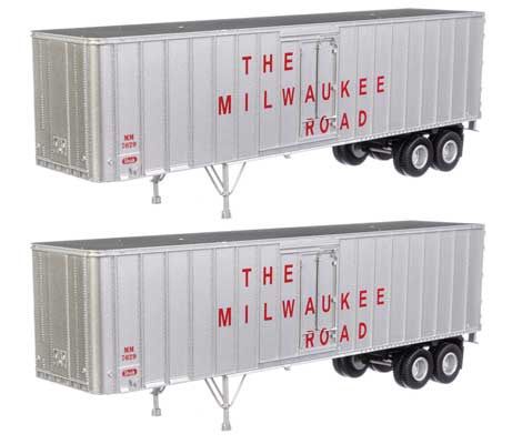 949-2604, Walthers SceneMaster - Flexi-Van 40' Trailer 2-Pack - Assembled - HO scale