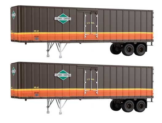 949-2601, Walthers SceneMaster - Flexi-Van 40' Trailer 2-Pack - Assembled - HO scale