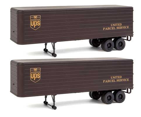 949-2428, Walthers SceneMaster - 35' Fluted-Side Trailer 2-Pack - Assembled - HO scale