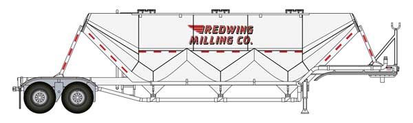949-2624, Walthers SceneMaster - Dry Bulk Semi Trailer - Assembled - Transload Facility - HO scale