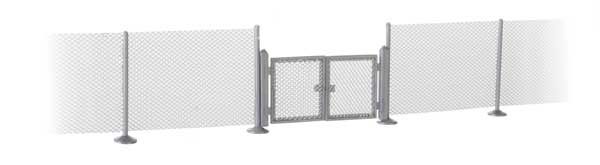 949-4188, Walthers SceneMaster - Metal Industrial Fence - HO scale