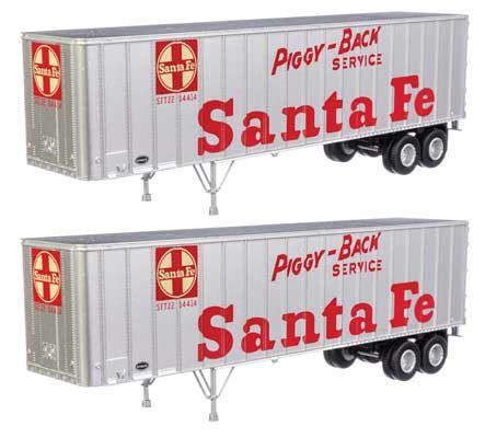 949-2612, Walthers SceneMaster - Flexi-Van 40' Trailer 2-Pack - Assembled - HO scale