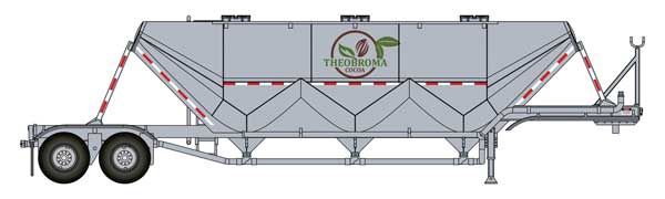 949-2625, Walthers SceneMaster - Dry Bulk Semi Trailer - Assembled - Transload Facility - HO scale