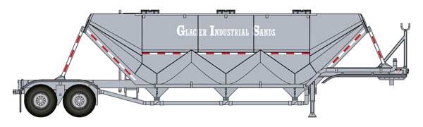 949-2626, Walthers SceneMaster - Dry Bulk Semi Trailer - Assembled - Transload Facility - HO scale