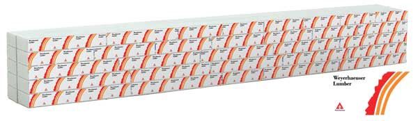 949-3167, Walthers SceneMaster - Wrapped Lumber Load for WalthersMainline 72' Centerbeam Flatcar - HO scale