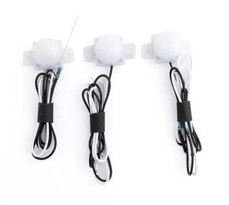 949-4870, Walthers SceneMaster - LED Dome Building Light 3-Pack - A scale