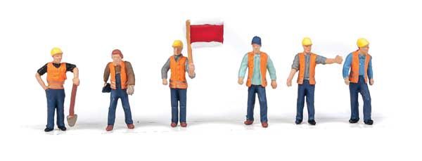 949-6067, Walthers SceneMaster - Railroad Track Workers pkg(6) - HO scale