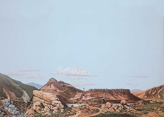 949-703, Walthers SceneMaster - Background Scene 24 x 36" 60 x 90cm - Instant Horizons(TM) - HO scale