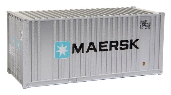 949-8001, Walthers SceneMaster - 20' Corrugated Container with Flat Panel - Assembled - HO scale