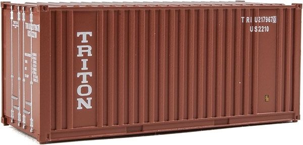 949-8004, Walthers SceneMaster - 20' Corrugated Container with Flat Panel - Assembled - HO scale