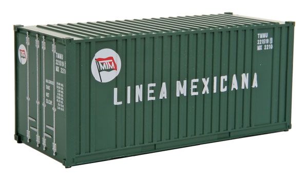 949-8008, Walthers SceneMaster - 20' Corrugated Container with Flat Panel - Assembled - HO scale