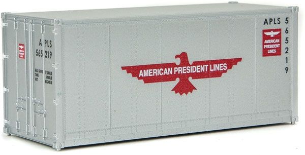 949-8651, Walthers SceneMaster - 20' Smooth-Side Container - Ready to Run - HO scale
