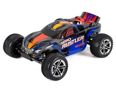 44096-3, Traxxas Nitro Rustler 1/10 RTR Stadium Truck w/TQi 2.4GHz, TSM, EZ Start, Battery &amp; DC Charger