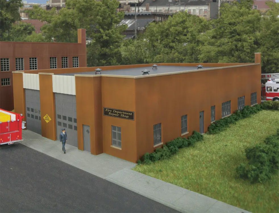 933-3767, Walthers Cornerstone - Fire Department Headquarters -- Kit