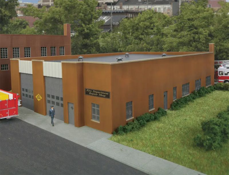 933-3767, Walthers Cornerstone - Fire Department Headquarters -- Kit