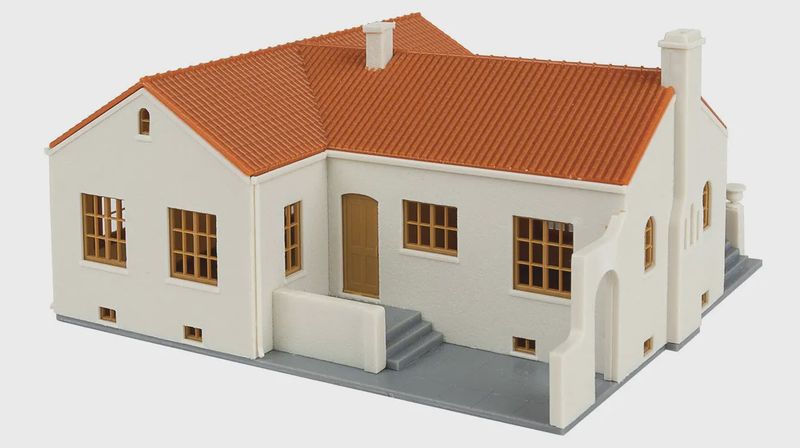 933-3785, Walthers Cornerstone - Mission-Style Bungalow - HO Scale