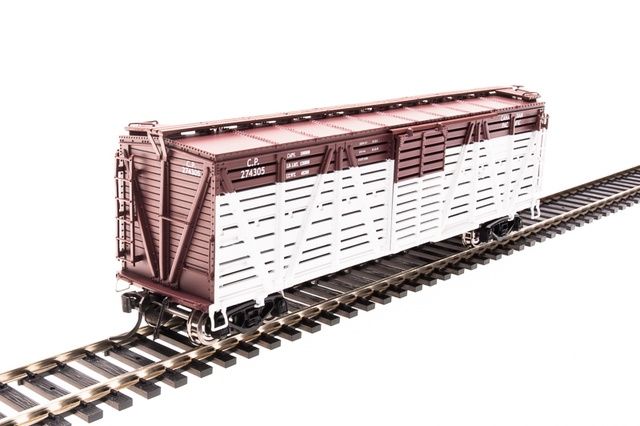 BLI-2690, Broadway Limited Imports #2690: HO Scale K7 Stock Car, No Sounds, RTR - Canadian Pacific CP #274455 (Tuscan Oxide Red &amp; White)