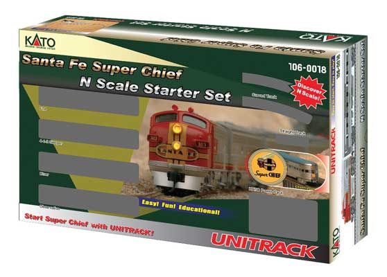 KAT1060018, Kato USA - Santa Fe Super Chief Starter Set - N scale