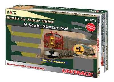 KAT1060018, Kato USA - Santa Fe Super Chief Starter Set - N scale
