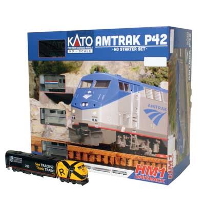 KAT303007, Kato USA - Amtrak P42 Superliner Starter Set - Standard DC - HO scale