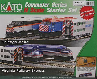 KAT1060031, Kato USA - MP36PH Commuter Train Starter Set - N scale