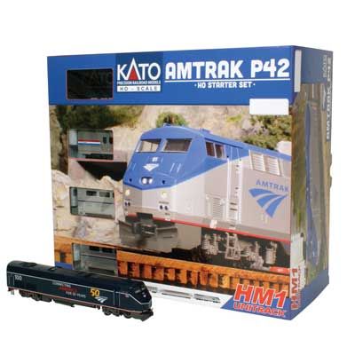 KAT303002, Kato USA - Amtrak P42 Superliner Starter Set - Standard DC - HO scale