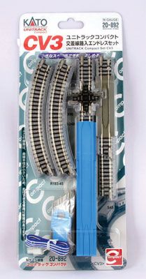 KAT20892, Kato USA - CV3 Compact Semicircle Set w/Crossing &amp; Feeder - Unitrack - N scale