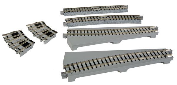 KAT20286, Kato USA - Curved Turntable Extension Track Set - Unitrack - N scale