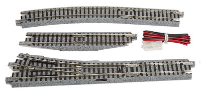 KAT20221, Kato USA - #4 Electric (Remote) Turnout - Unitrack - N scale