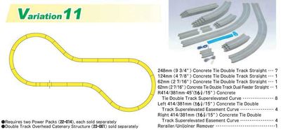 KAT20870, Kato USA - V11 Double Track Set - Unitrack - N scale