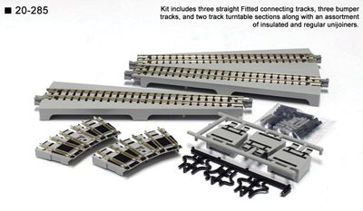 KAT20285, Kato USA - Straight Turntable Extension Track Set - Unitrack - N scale