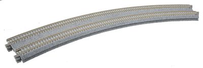 KAT20185, Kato USA - Curved Double Concrete Tie Superelevated Track - Unitrack - N scale