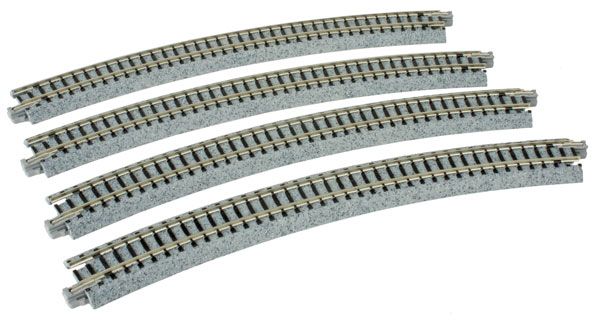 KAT20140, Kato USA - Curved Roadbed Track Section - Unitrack - N scale