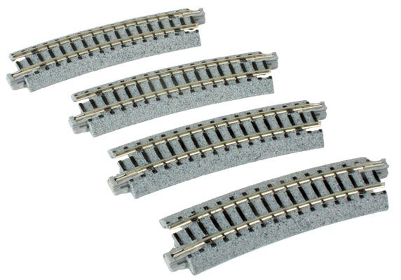 KAT20121, Kato USA - Curved Roadbed Track Section - Unitrack - N scale