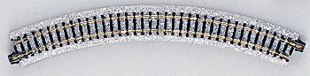 KAT20100, Kato USA - Curved Roadbed Track Section - Unitrack - N scale