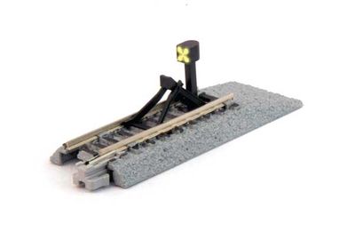 KAT20064, Kato USA - Steel Illuminated Bumper Track - Unitrack - N scale