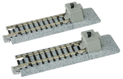 KAT20046, Kato USA - Straight Roadbed Bumper Track Section - Unitrack - N scale