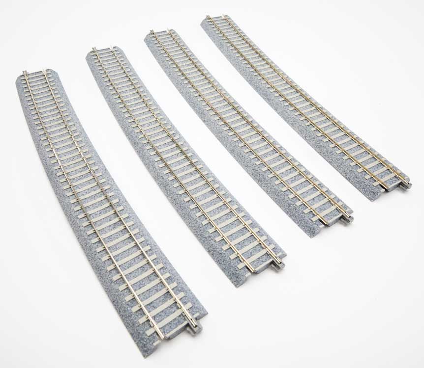 KAT2321, Kato USA - Code 83 Concrete Tie Large-Radius Curve Track - Unitrack - HO scale