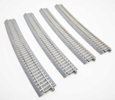 KAT2321, Kato USA - Code 83 Concrete Tie Large-Radius Curve Track - Unitrack - HO scale