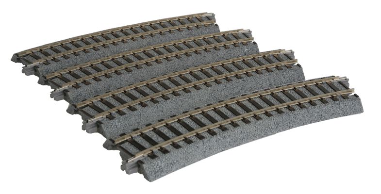 KAT2280, Kato USA - Curved Roadbed Track Section - Unitrack - HO scale