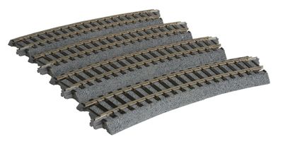 KAT2280, Kato USA - Curved Roadbed Track Section - Unitrack - HO scale