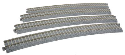 KAT2252, Kato USA - Superelevated Easement Curve Track w/Concrete Ties - Unitrack - HO scale