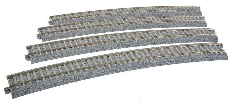 KAT2252, Kato USA - Superelevated Easement Curve Track w/Concrete Ties - Unitrack - HO scale